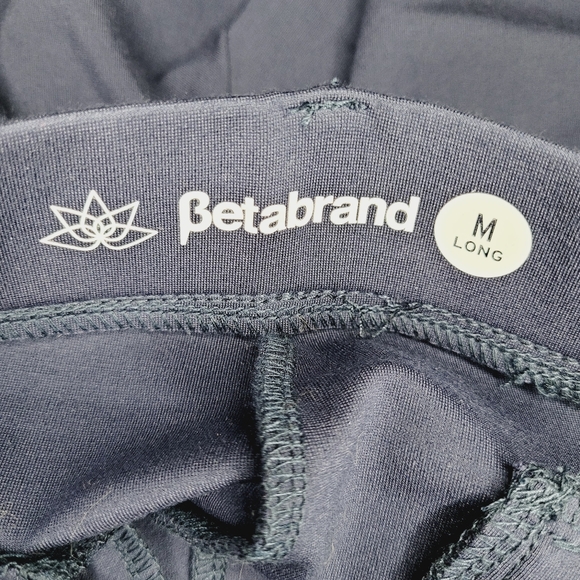 Betabrand 7-Pocket Pants Yoga Women's Medium Long Bootcut Navy Classic Pull On - Picture 3 of 13